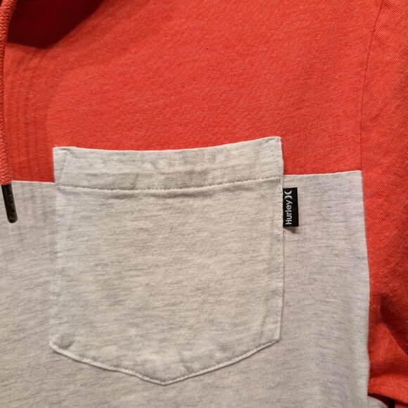 Hurley Two-Tone Hooded Long Sleeve Shirt Size Small - Picture 3 of 9